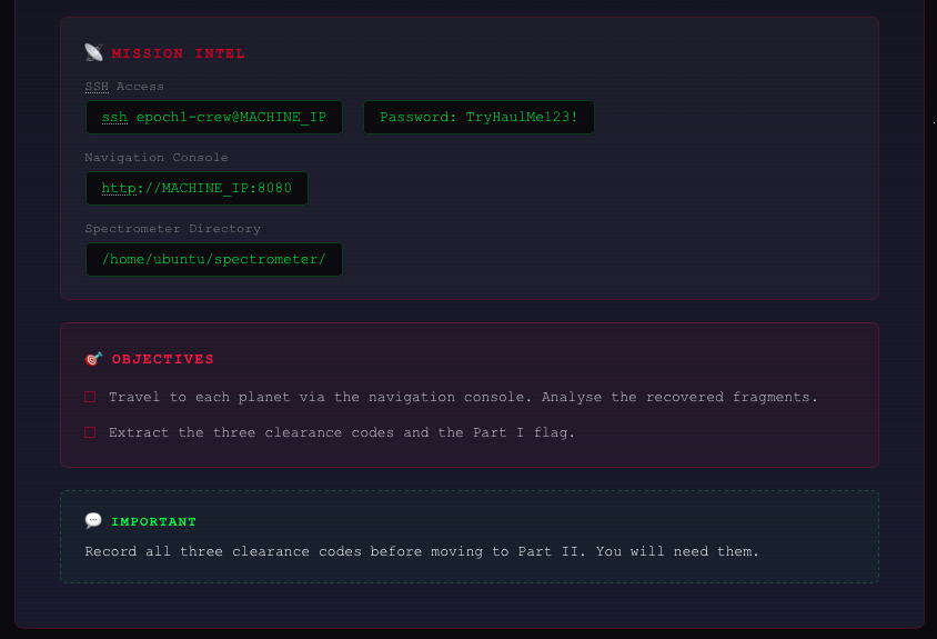 Challenge briefing (page 2) — mission intel